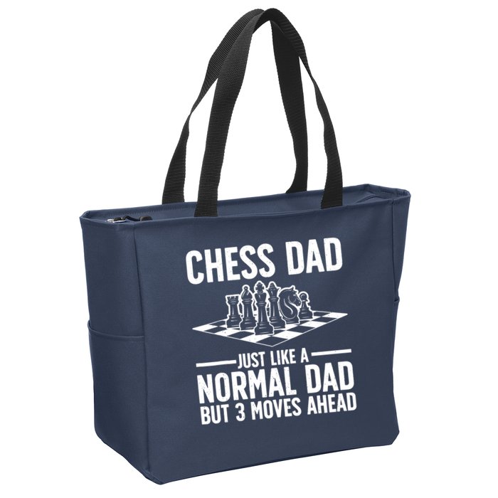 Cool Chess Player Art For Dad Knight Chess Lovers Pieces Zip Tote Bag