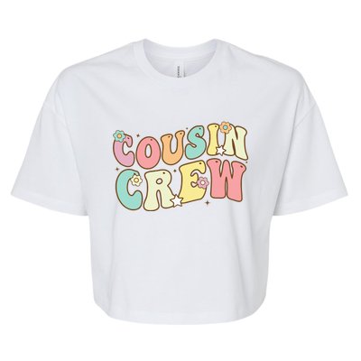 Cousin Crew Pajamas Matching Gifts Bella+Canvas Jersey Crop Tee