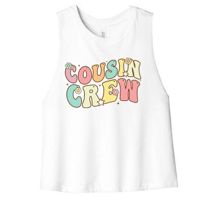 Cousin Crew Pajamas Matching Gifts Women's Racerback Cropped Tank