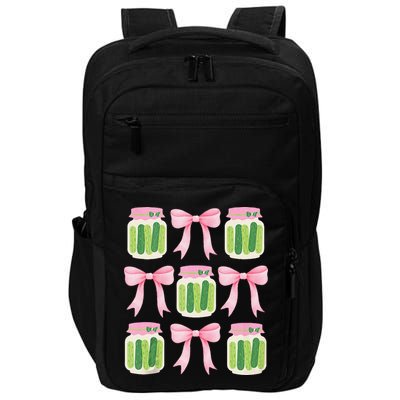 Coquette Canned Pickle Bows With Cute Pickle Jarx Impact Tech Backpack
