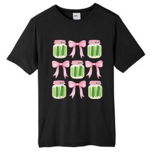 Coquette Canned Pickle Bows With Cute Pickle Jarx Tall Fusion ChromaSoft Performance T-Shirt