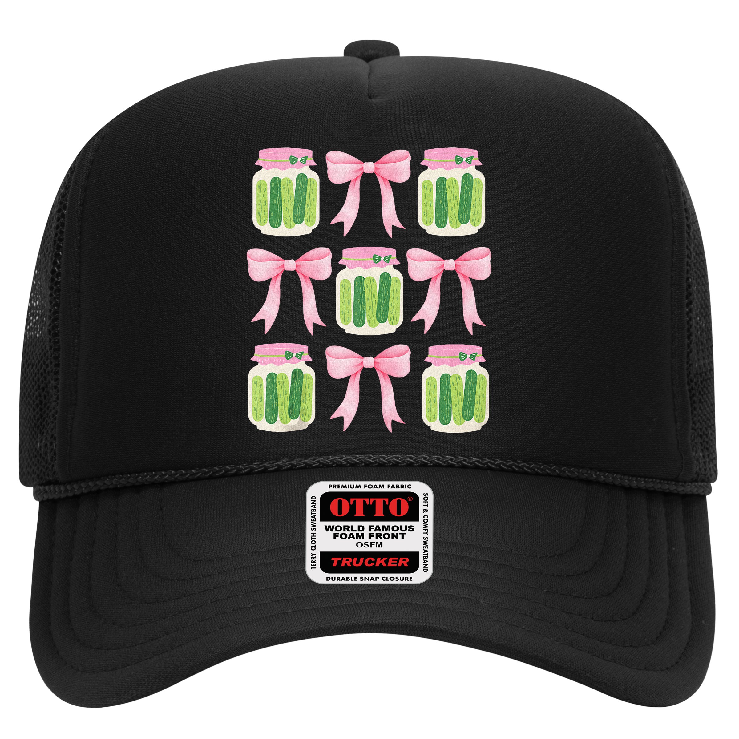 Coquette Canned Pickle Bows With Cute Pickle Jarx Hat