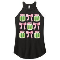 Coquette Canned Pickle Bows With Cute Pickle Jarx Women's Perfect Tri Rocker Tank