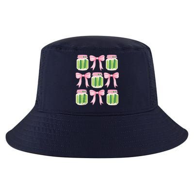 Coquette Canned Pickle Bows With Cute Pickle Jarx Cool Comfort Performance Bucket Hat