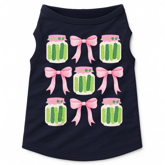 Coquette Canned Pickle Bows With Cute Pickle Jarx Doggie Tank