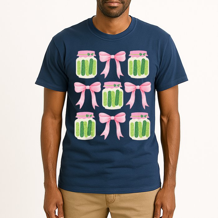 Coquette Canned Pickle Bows With Cute Pickle Jarx Tall T-Shirt