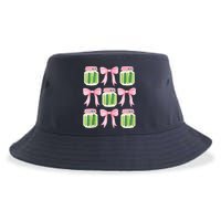 Coquette Canned Pickle Bows With Cute Pickle Jarx Sustainable Bucket Hat