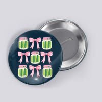 Coquette Canned Pickle Bows With Cute Pickle Jarx Button