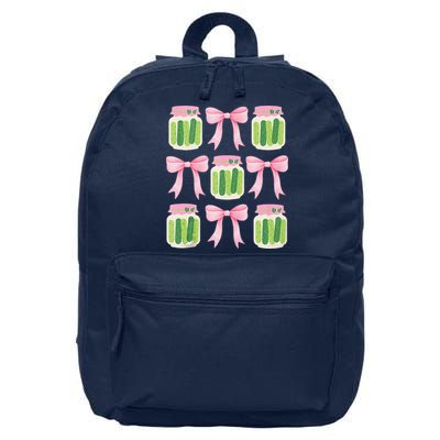 Coquette Canned Pickle Bows With Cute Pickle Jarx 16 in Basic Backpack