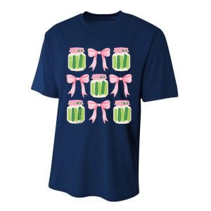 Coquette Canned Pickle Bows With Cute Pickle Jarx Performance Sprint T-Shirt