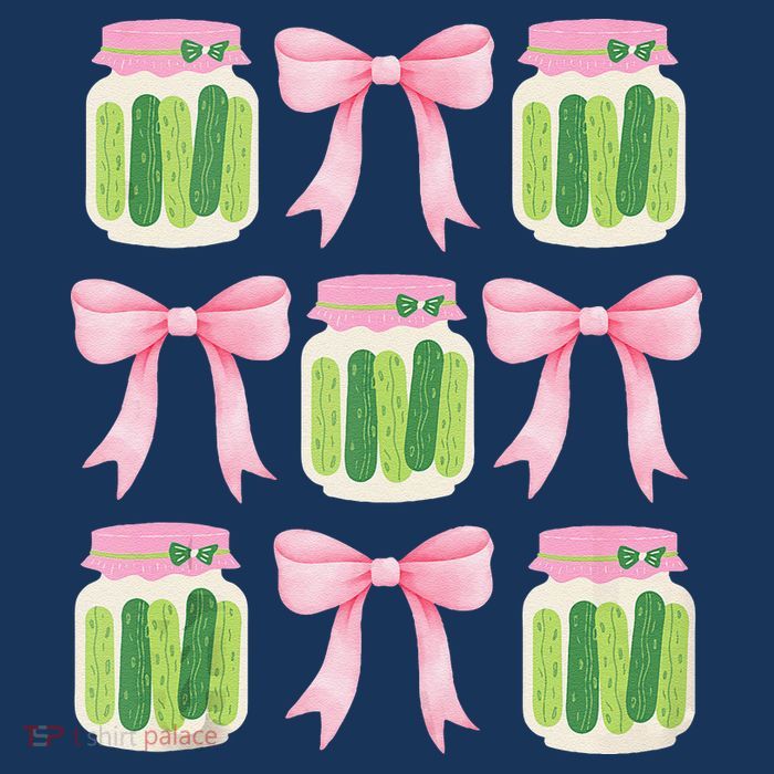 Coquette Canned Pickle Bows With Cute Pickle Jarx Sustainable Knit Beanie