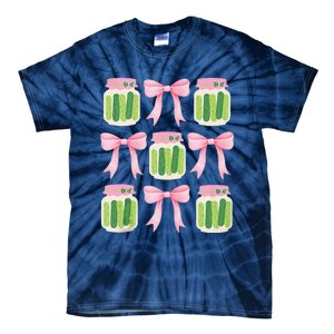 Coquette Canned Pickle Bows With Cute Pickle Jarx Tie-Dye T-Shirt