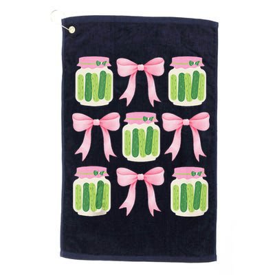Coquette Canned Pickle Bows With Cute Pickle Jarx Golf Towel