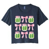 Coquette Canned Pickle Bows With Cute Pickle Jarx Crop Top