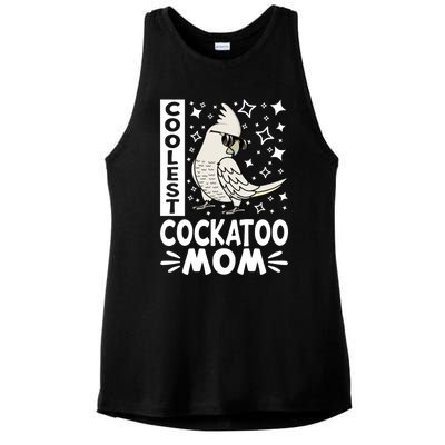 Coolest Cockatoo Parrot Mom I Goffins Cockatoo Premium Ladies PosiCharge Tri-Blend Wicking Tank