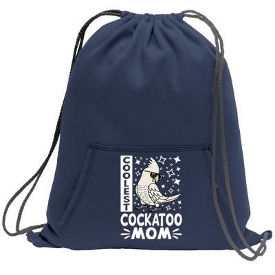 Coolest Cockatoo Parrot Mom I Goffins Cockatoo Premium Sweatshirt Cinch Pack Bag