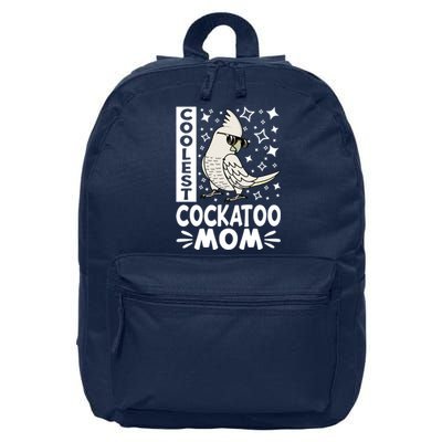 Coolest Cockatoo Parrot Mom I Goffins Cockatoo Premium 16 in Basic Backpack