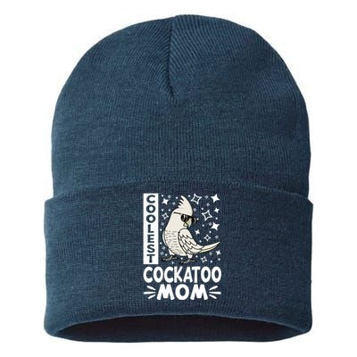 Coolest Cockatoo Parrot Mom I Goffins Cockatoo Premium Sustainable Knit Beanie