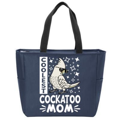 Coolest Cockatoo Parrot Mom I Goffins Cockatoo Premium Zip Tote Bag