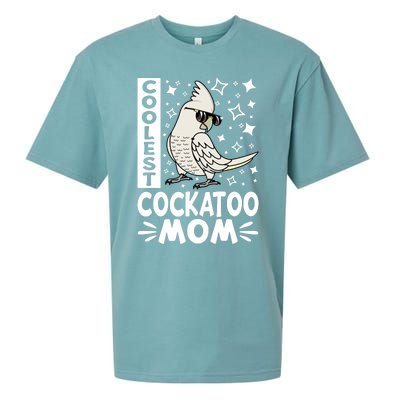 Coolest Cockatoo Parrot Mom I Goffins Cockatoo Premium Sueded Cloud Jersey T-Shirt