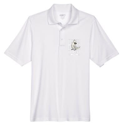 Coolest Cockatoo Parrot Mom I Goffins Cockatoo Premium Men's Origin Performance Piqué Polo