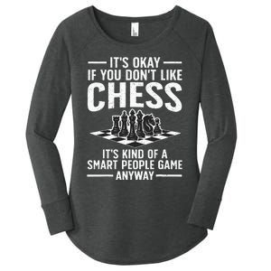 Cool Chess Players Art Chess Lover Novelty Women's Perfect Tri Tunic Long Sleeve Shirt