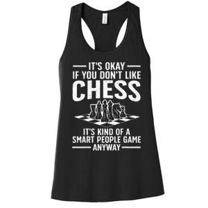 Cool Chess Players Art Chess Lover Novelty Women's Racerback Tank