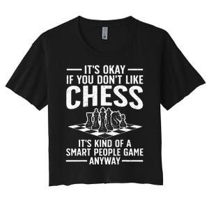 Cool Chess Players Art Chess Lover Novelty Women's Crop Top Tee