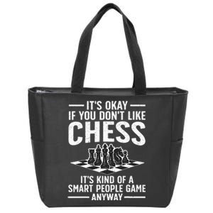 Cool Chess Players Art Chess Lover Novelty Zip Tote Bag