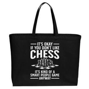 Cool Chess Players Art Chess Lover Novelty Cotton Canvas Jumbo Tote