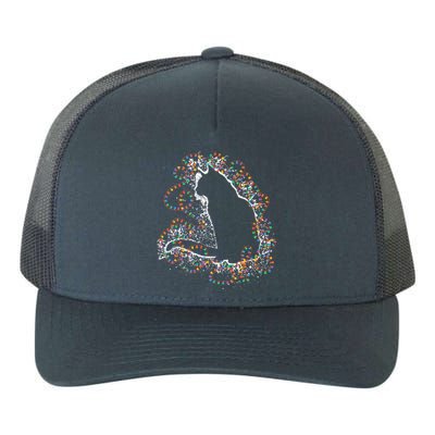 Christmas Cat Pussycat Christmas Time Cat Lover Retro Cool Gift Yupoong Adult 5-Panel Trucker Hat