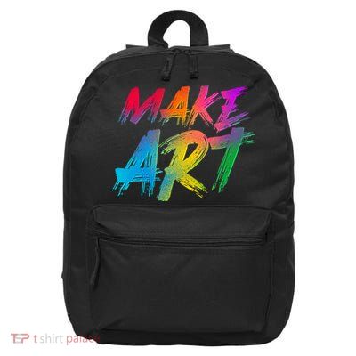 Cool Colorful Painted Make Art 16 in Basic Backpack