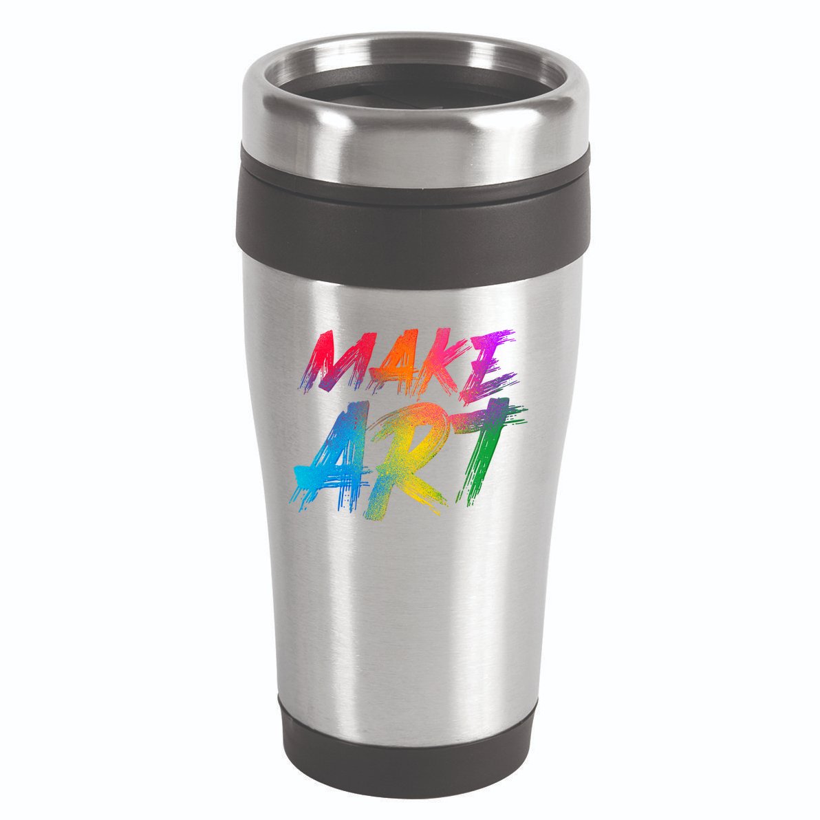 Cool Colorful Painted Make Art 16oz Travel Tumbler