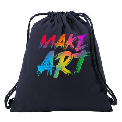 Cool Colorful Painted Make Art Drawstring Bag