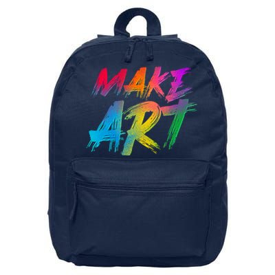 Cool Colorful Painted Make Art 16 in Basic Backpack