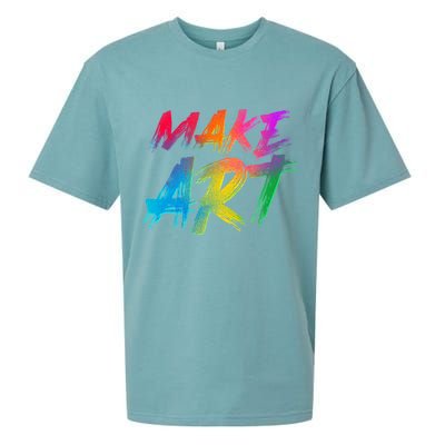 Cool Colorful Painted Make Art Sueded Cloud Jersey T-Shirt