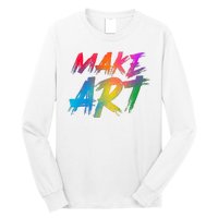 Cool Colorful Painted Make Art Long Sleeve Shirt