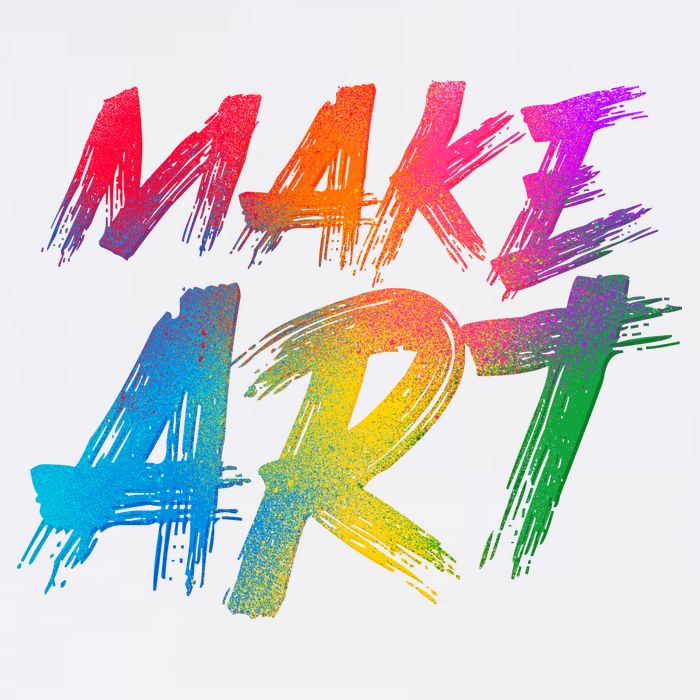 Cool Colorful Painted Make Art T-Shirt