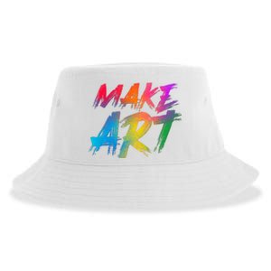 Cool Colorful Painted Make Art Sustainable Bucket Hat