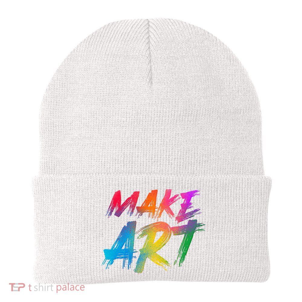 Cool Colorful Painted Make Art Beanie