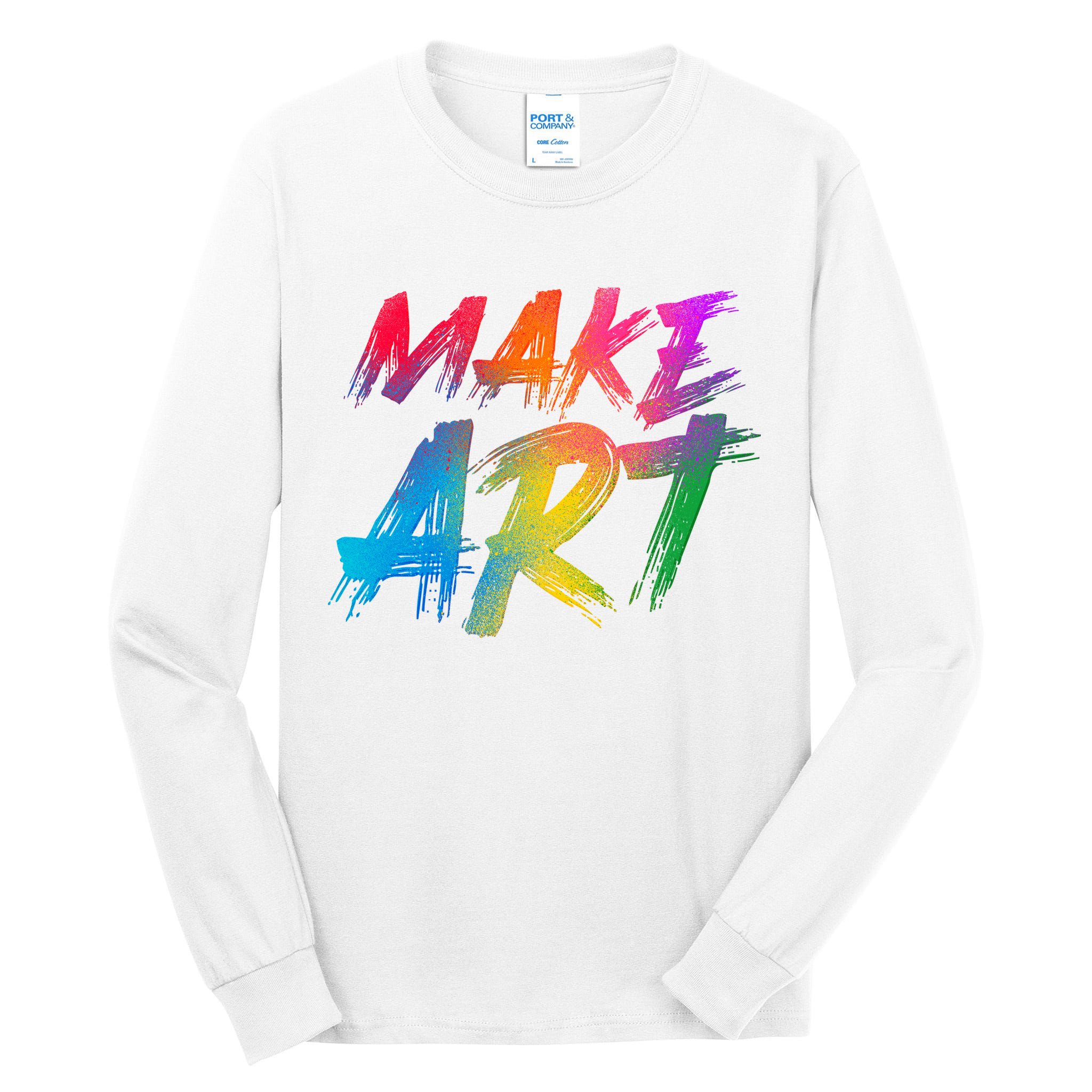 Cool Colorful Painted Make Art Tall Long Sleeve T-Shirt