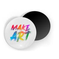 Cool Colorful Painted Make Art Magnet
