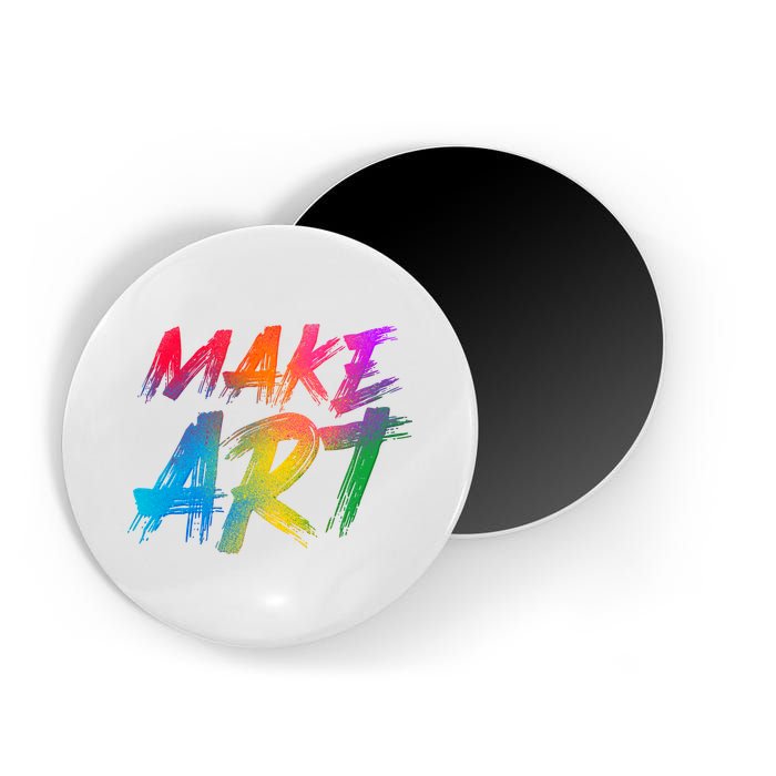 Cool Colorful Painted Make Art Magnet