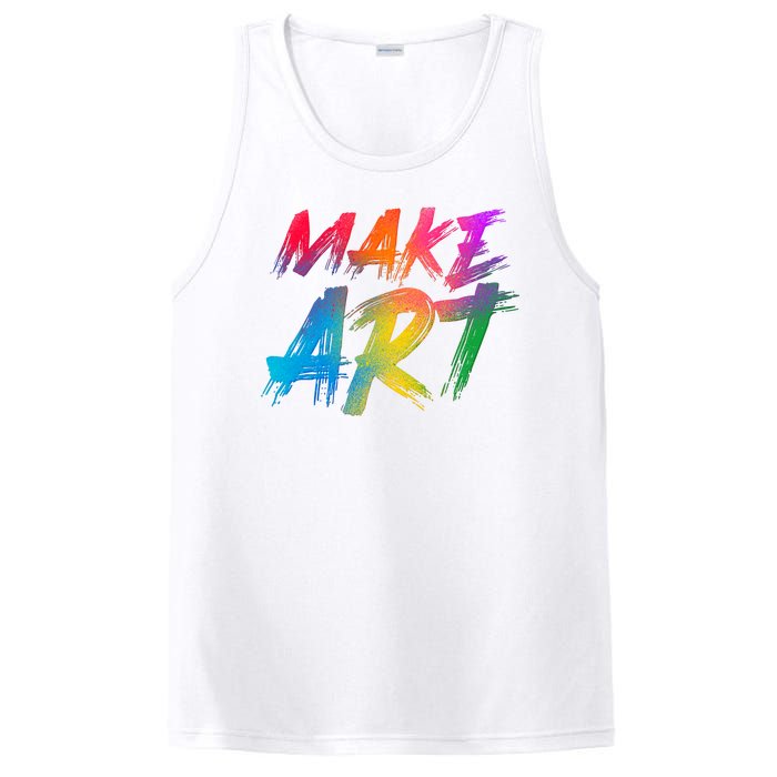 Cool Colorful Painted Make Art PosiCharge Competitor Tank