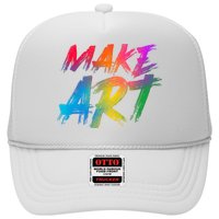 Cool Colorful Painted Make Art Trucker Hat