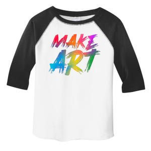 Cool Colorful Painted Make Art Toddler Fine Jersey T-Shirt