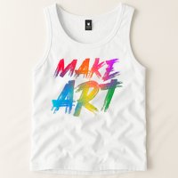 Cool Colorful Painted Make Art Tank Top