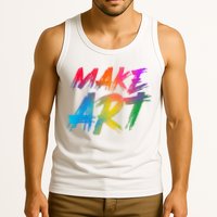 Cool Colorful Painted Make Art Tank Top
