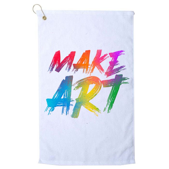 Cool Colorful Painted Make Art Golf Towel