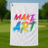 Cool Colorful Painted Make Art Golf Towel